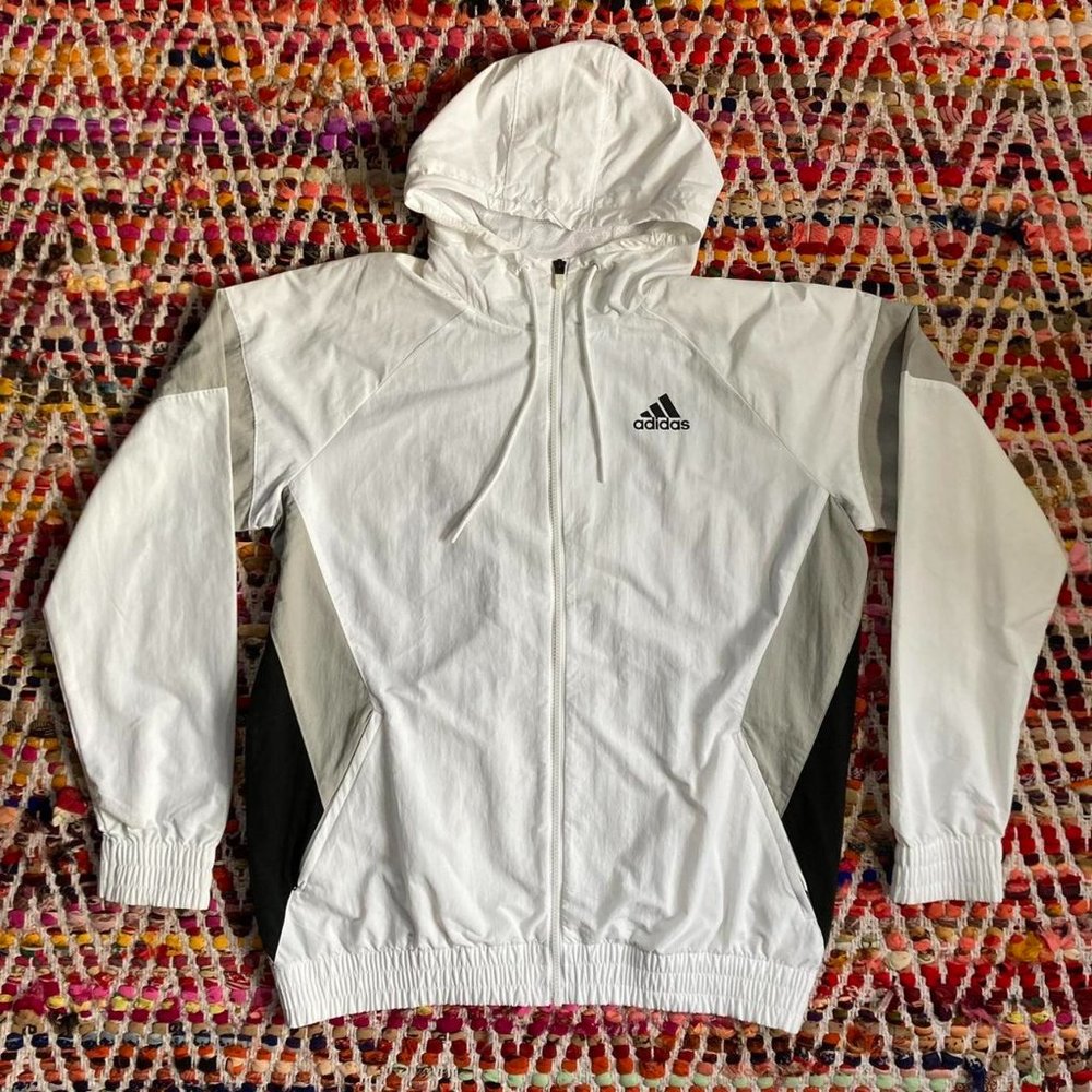 adidas windbreaker zip up jacket